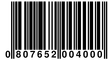 0 807652 004000