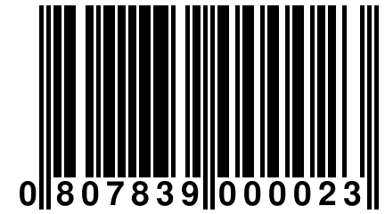 0 807839 000023