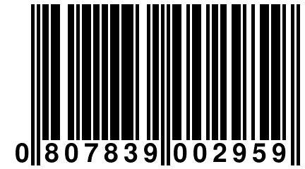 0 807839 002959