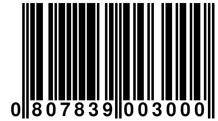 0 807839 003000