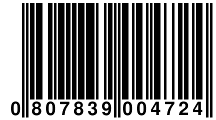 0 807839 004724