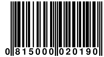 0 815000 020190