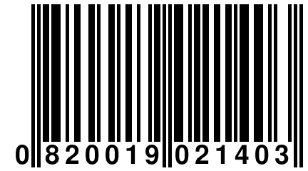 0 820019 021403