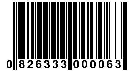 0 826333 000063