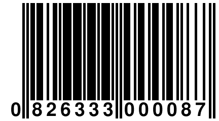 0 826333 000087