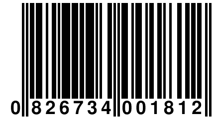 0 826734 001812