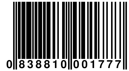 0 838810 001777