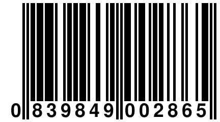 0 839849 002865