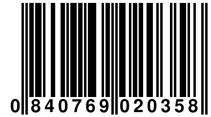 0 840769 020358