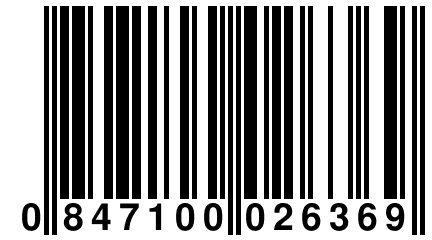 0 847100 026369