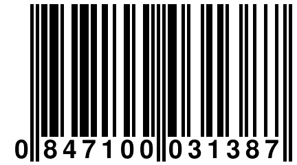 0 847100 031387