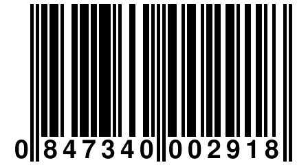 0 847340 002918