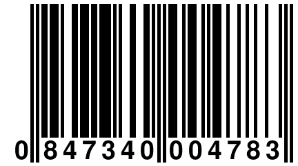 0 847340 004783