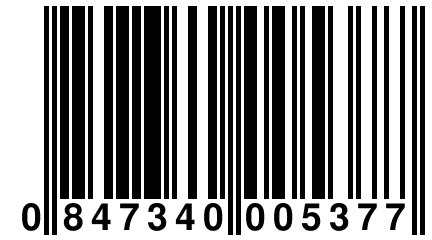 0 847340 005377