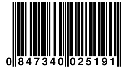 0 847340 025191