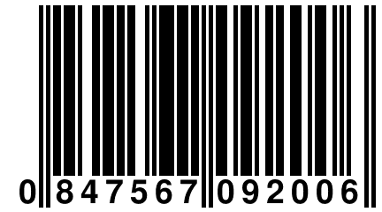 0 847567 092006