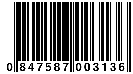 0 847587 003136