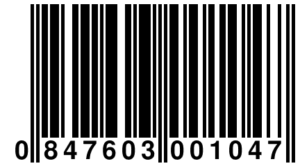 0 847603 001047