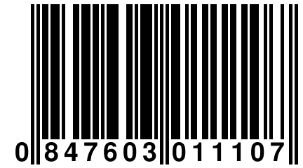 0 847603 011107