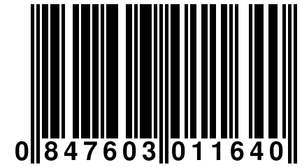 0 847603 011640