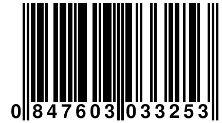 0 847603 033253