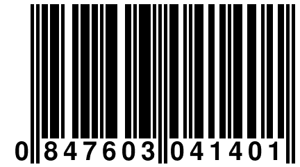 0 847603 041401