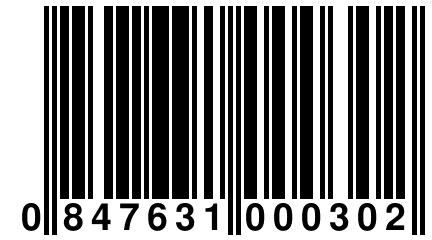 0 847631 000302