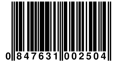 0 847631 002504