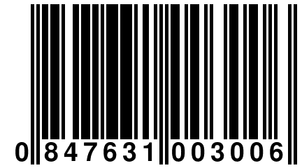 0 847631 003006