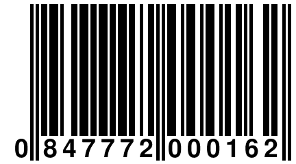 0 847772 000162