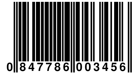 0 847786 003456