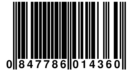 0 847786 014360