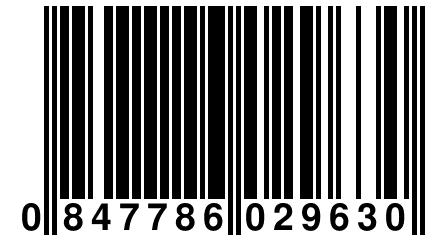 0 847786 029630