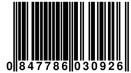 0 847786 030926