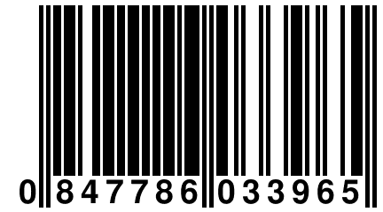 0 847786 033965