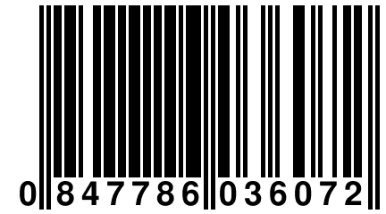 0 847786 036072