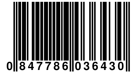 0 847786 036430