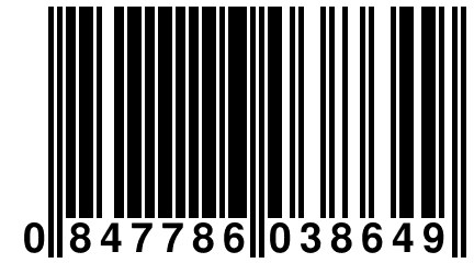 0 847786 038649