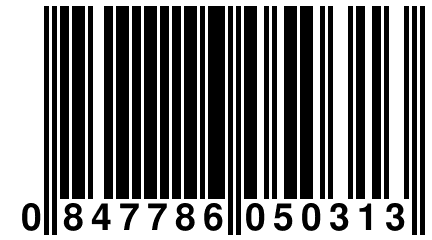 0 847786 050313