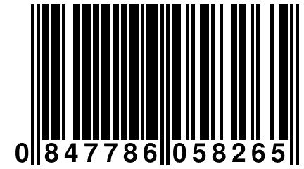 0 847786 058265