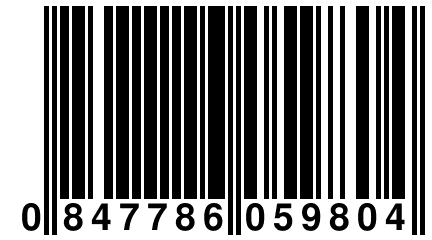 0 847786 059804