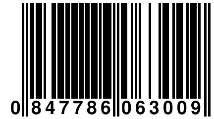 0 847786 063009