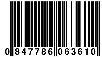 0 847786 063610