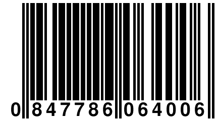 0 847786 064006