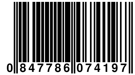 0 847786 074197