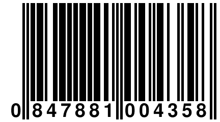 0 847881 004358