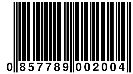 0 857789 002004