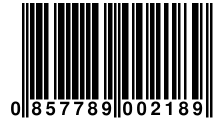 0 857789 002189