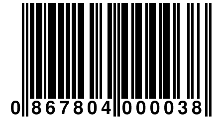 0 867804 000038