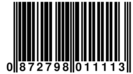 0 872798 011113